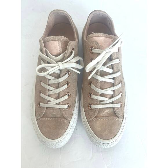 Converse Chuck Taylor All Star Ox Low Top Lace Up Dusk Pink/White Sneaker Shoe 7 - Picture 4 of 10